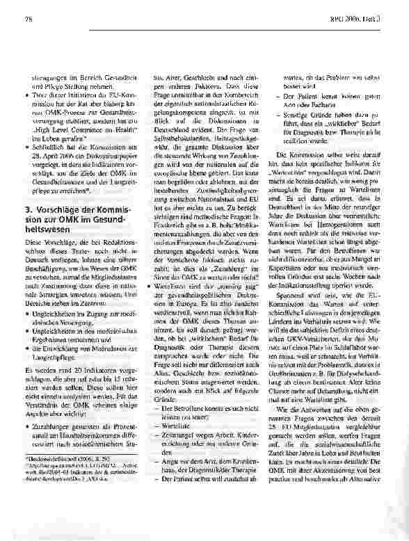 Vorschauseite 4: Vorfahrt für Gutmenschen? - Die offene Methode der Koordinierung (OMK)