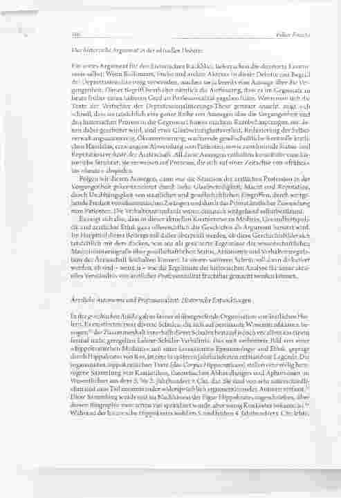 Vorschauseite 4: Profession und Professionalität in der Medizin: Aktualität; historische Dimensionund normatives Potenzial eines zentralen Begriffspaars für ärztliches Handeln