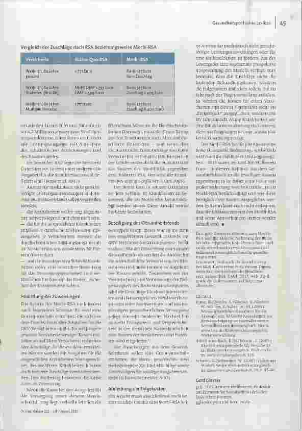 Vorschauseite 2: Morbiditätsorientierter Risikostrukturausgleich (Morbi-RSA)