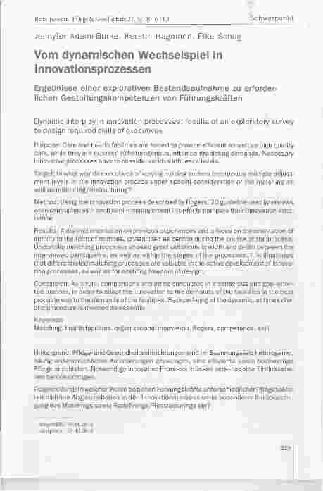 Vorschauseite 1: Vom dynamischen Wechselspiel in Innovationsprozessen