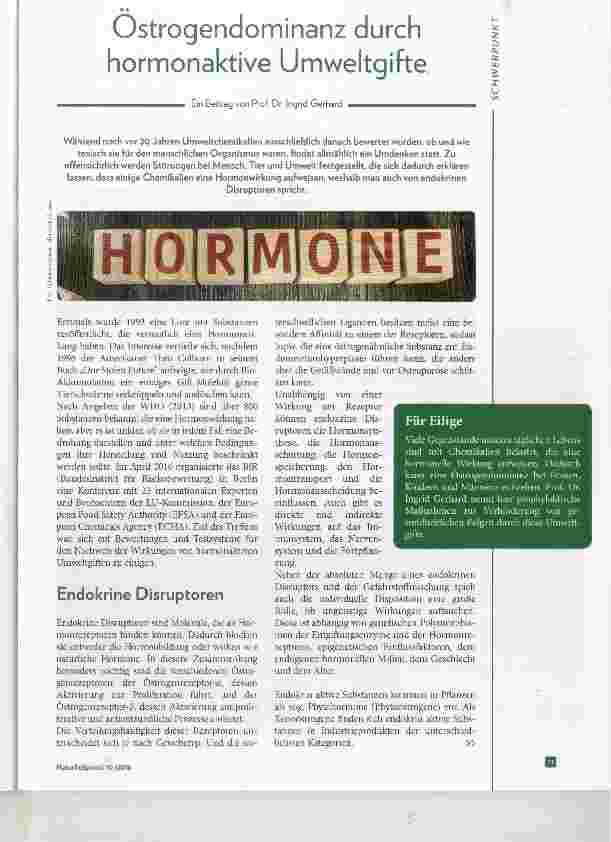 Vorschauseite 1: Ostrogendominanz durch hormonaktive Umweltgifte