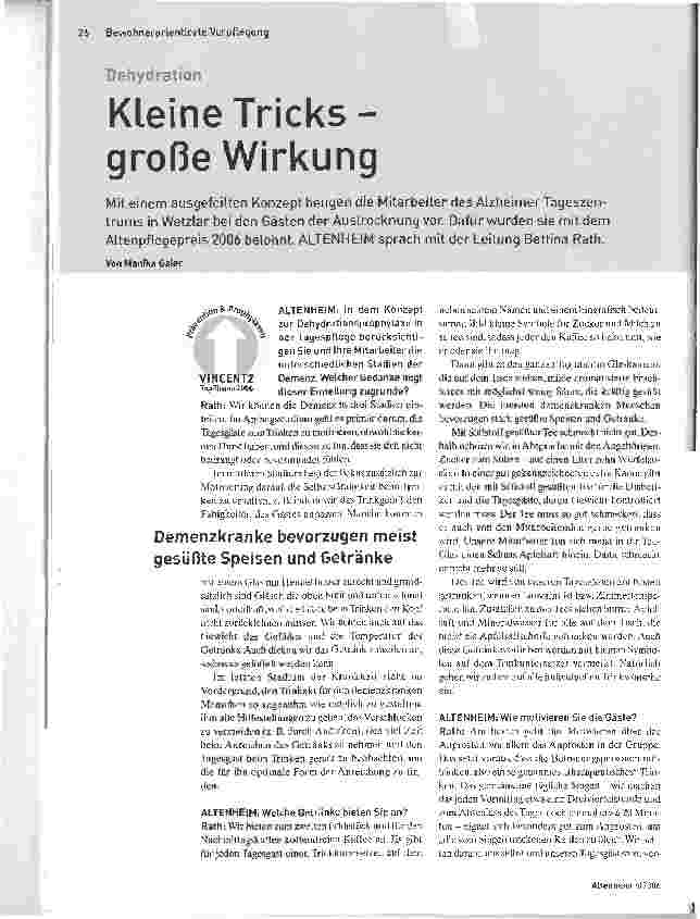 Vorschauseite 1: DehydrationKleine Tricks - große Wirkung