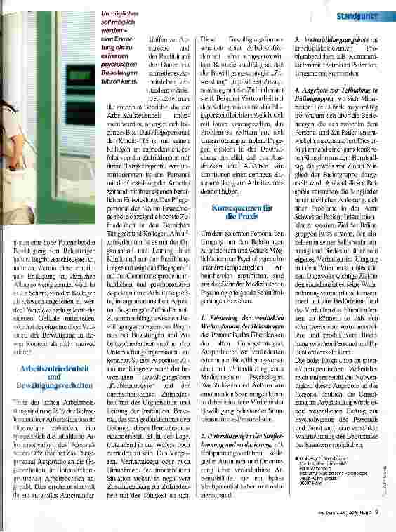 Vorschauseite 2: Wie kann man das nur aushalten? Zum Bewältigungsverhalten des Pflegepersonals