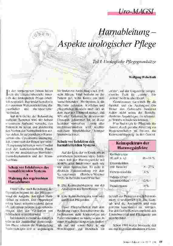 Vorschauseite 1: Harnableitung - Aspekte urologischer Pflege Teil 1: Urologische Pflegegrundsätze