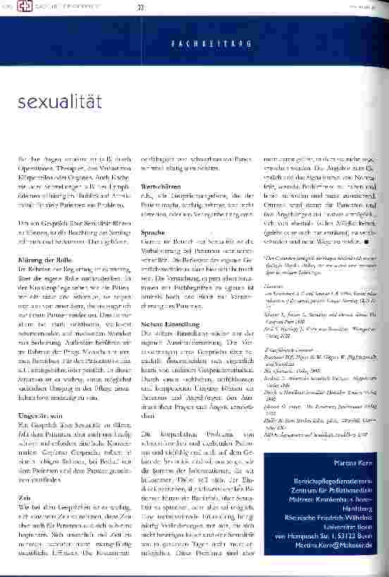 Vorschauseite 5: Liebenswert bis zuletzt - zur Bedeutung der Sexualität in der Palliativpflege