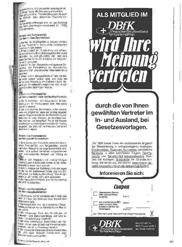 Vorschauseite 2: Formaldehyd - Anwendung im Krankenhaus