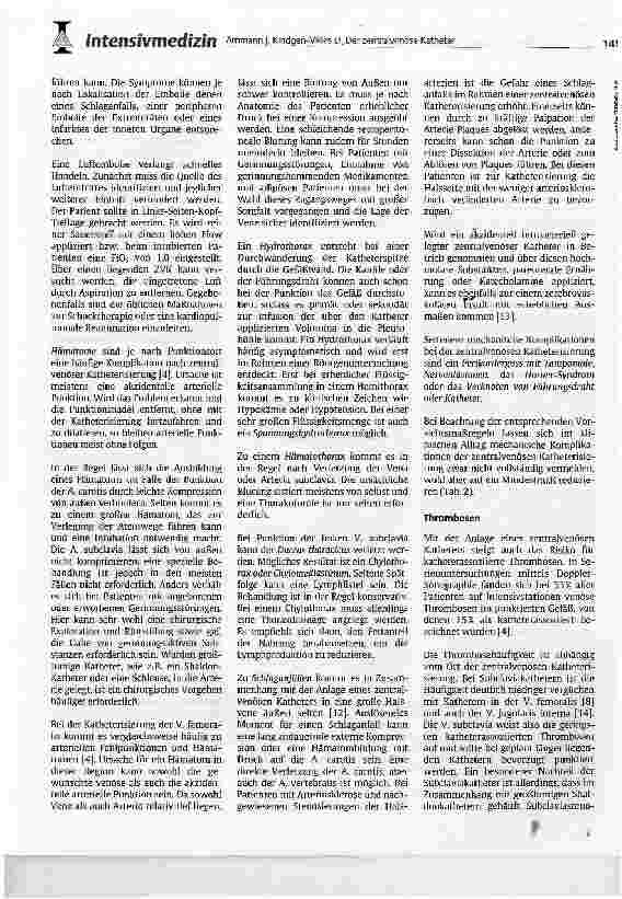 Vorschauseite 5: Der zentralvenöse KatheterIndikationen, Technik, Komplikationen und Pflege