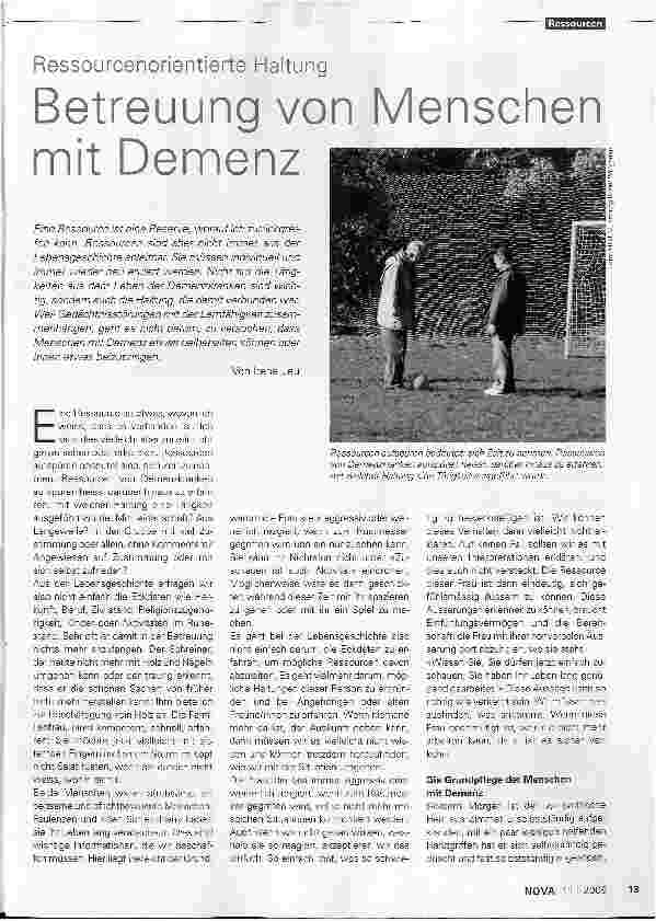 Vorschauseite 1: Betreuung von Menschen mit Demenz