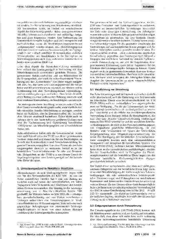 Vorschauseite 2: Nachsteuerungsund Optimierungsprozesse bei der leistungs-orientierten Bezahlung im kommunalen öffentlichen Dienst
