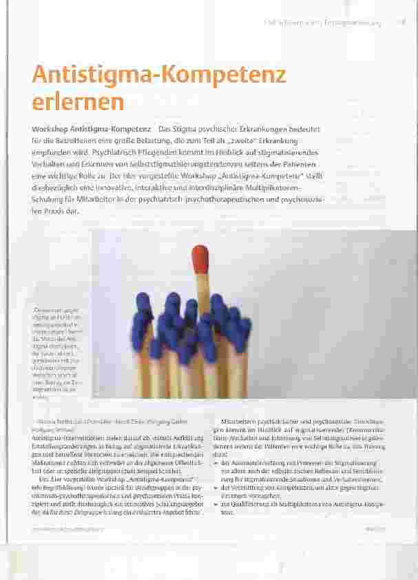 Vorschauseite 1: Antistigma-Kompetenz erlernen