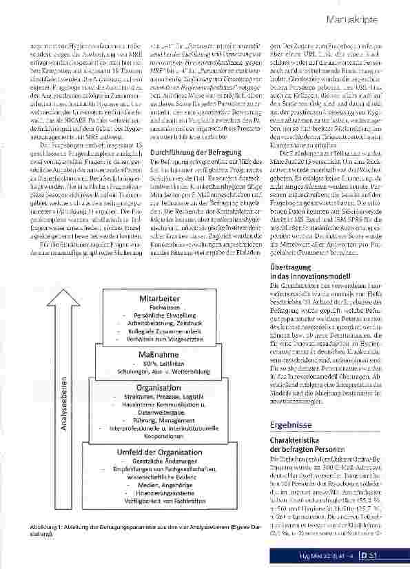 Vorschauseite 3: Innovationsanalyse zum Hygienemanagement bei multiresistenten Erregern in deutschen Krankenhäusern