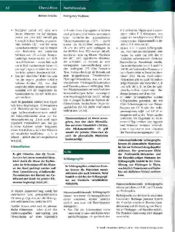 Vorschauseite 4: Hämostase im Schock Teil 4: Spezielle pathophysiologische Aspekte