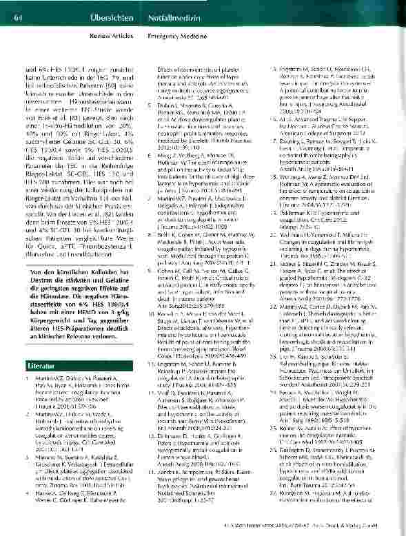 Vorschauseite 6: Hämostase im Schock Teil 4: Spezielle pathophysiologische Aspekte