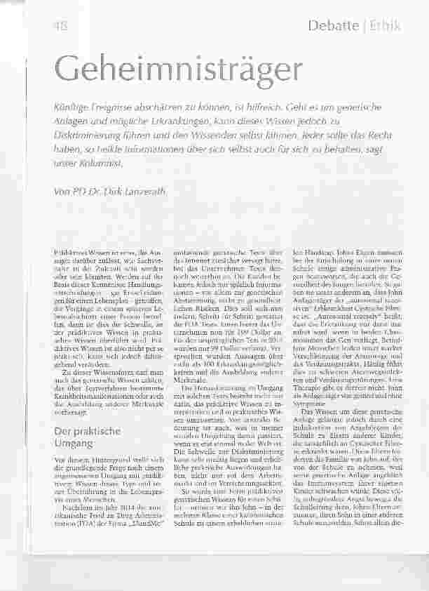 Vorschauseite 1: Geheimnisträger