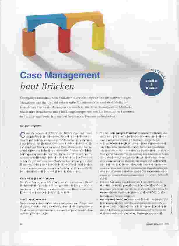Vorschauseite 1: Case Management baut Brücken
