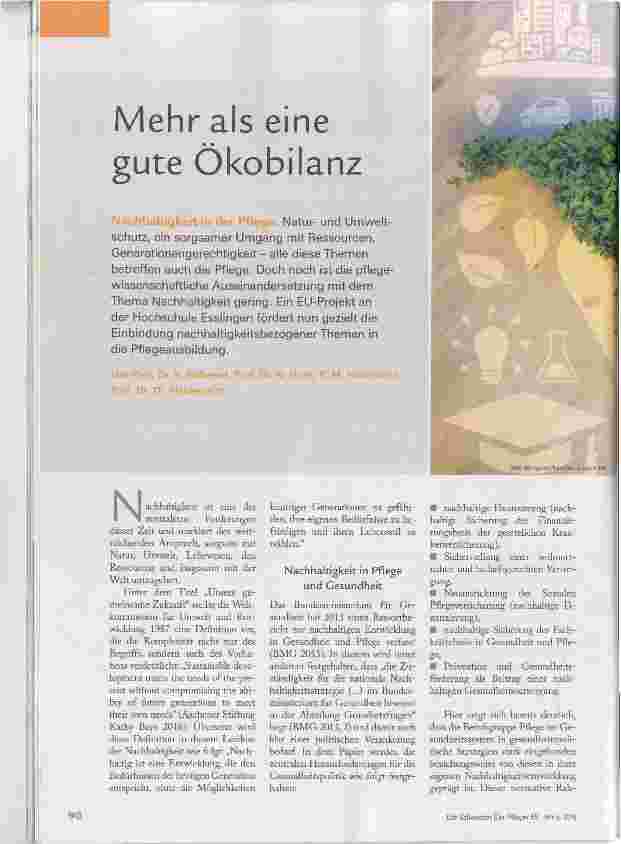 Vorschauseite 1: Mehr als eine gute Okobilanz