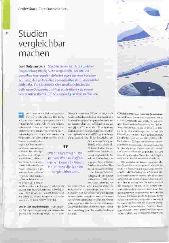 Vorschauseite 1: Studien vergleichbar machen