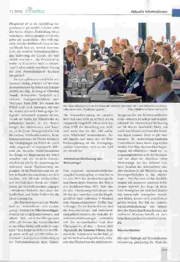Vorschauseite 3: Kongressberichte 12. Personalkongress der Krankenhäuser 2016: Zukunft gestalten durch Personalmanagement