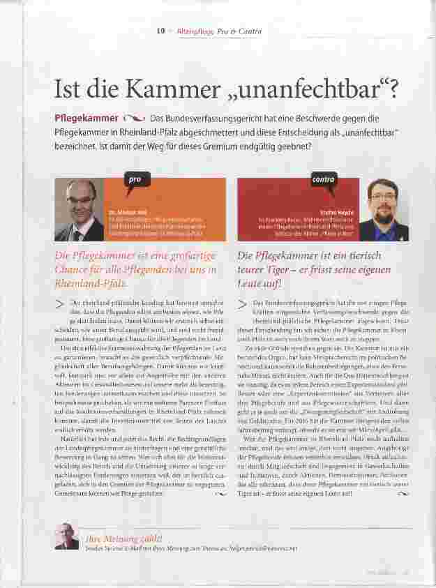 Vorschauseite 1: Ist die Kammer „unanfechtbar“?