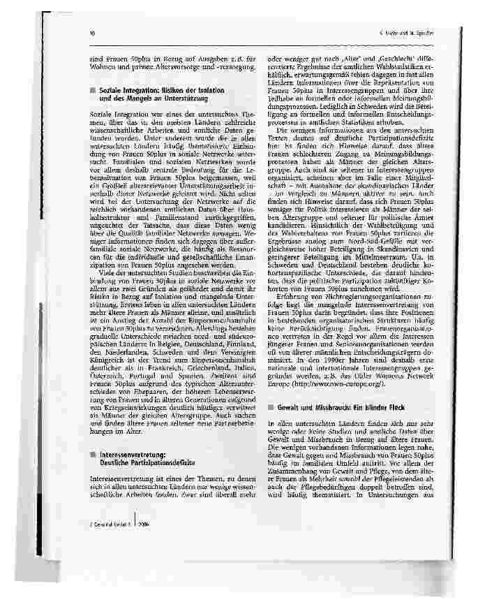 Vorschauseite 6: Lebensbedingungen von Frauen 5Oplus in Europa