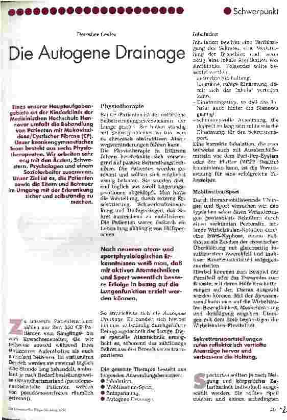 Vorschauseite 1: Die Autogene Drainage