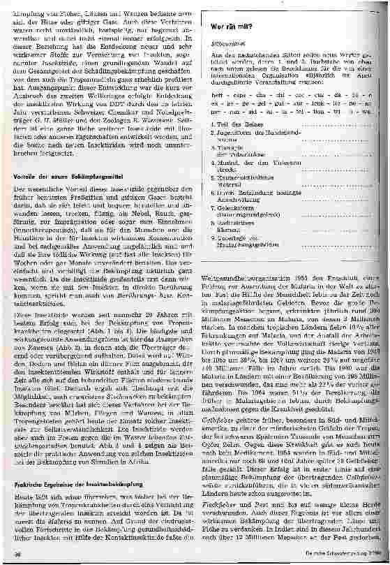 Vorschauseite 4: Tropenkrankheiten und Insektenbekämpfung