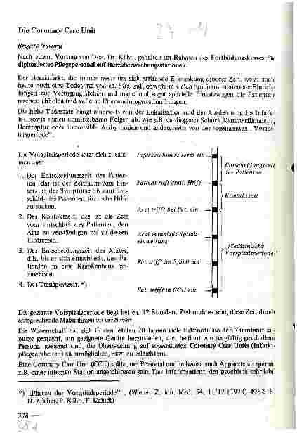 Vorschauseite 1: Die Coronary Care Unit