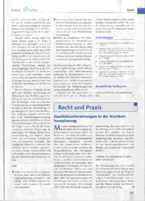 Vorschauseite 3: Wirksamkeit von Wahlleistungsvereinbarungen