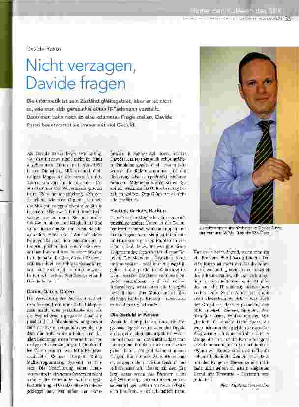 Vorschauseite 1: Nicht verzagen, Davide fragen
