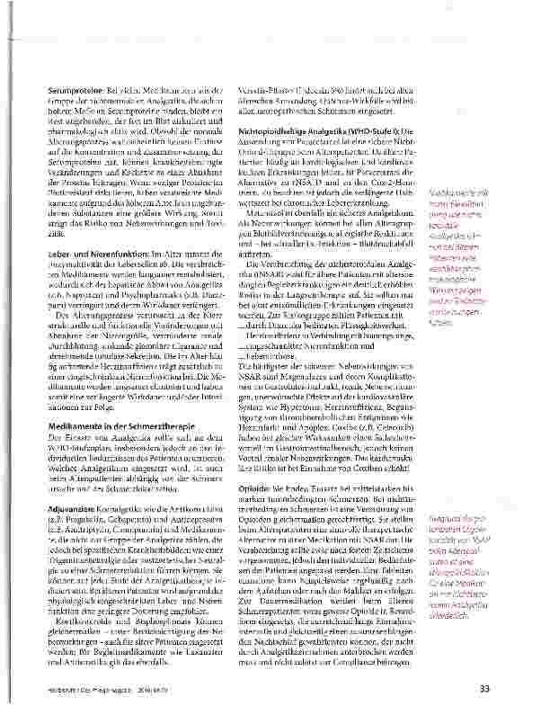 Vorschauseite 2: Geriatrische Schmerztherapie Was vertreibt Schmerzen im Alter?