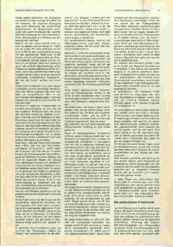 Vorschauseite 4: Lebensverneinung - Lebensbejahung