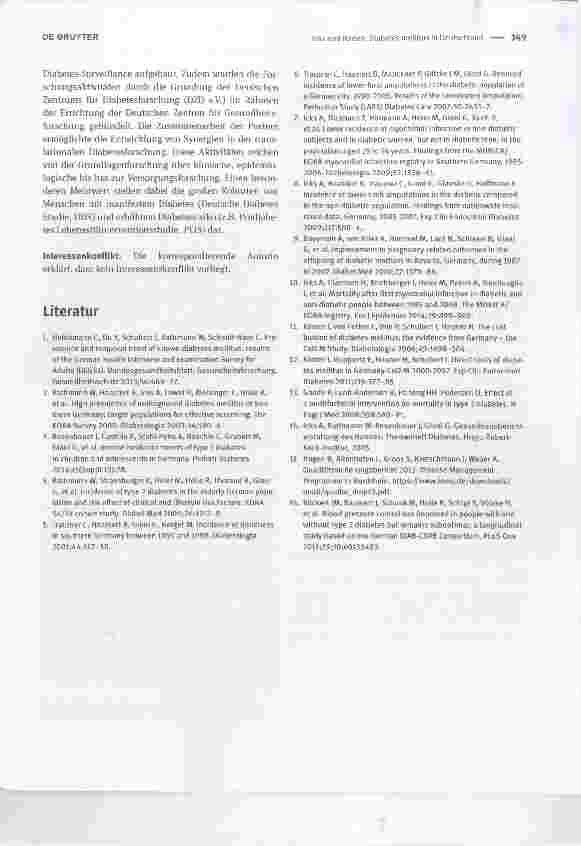 Vorschauseite 3: Diabetes mellitus in Deutschland