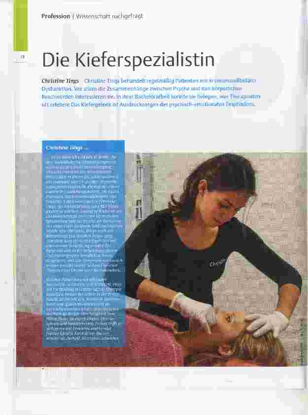 Vorschauseite 1: Die Kieferspezialistin