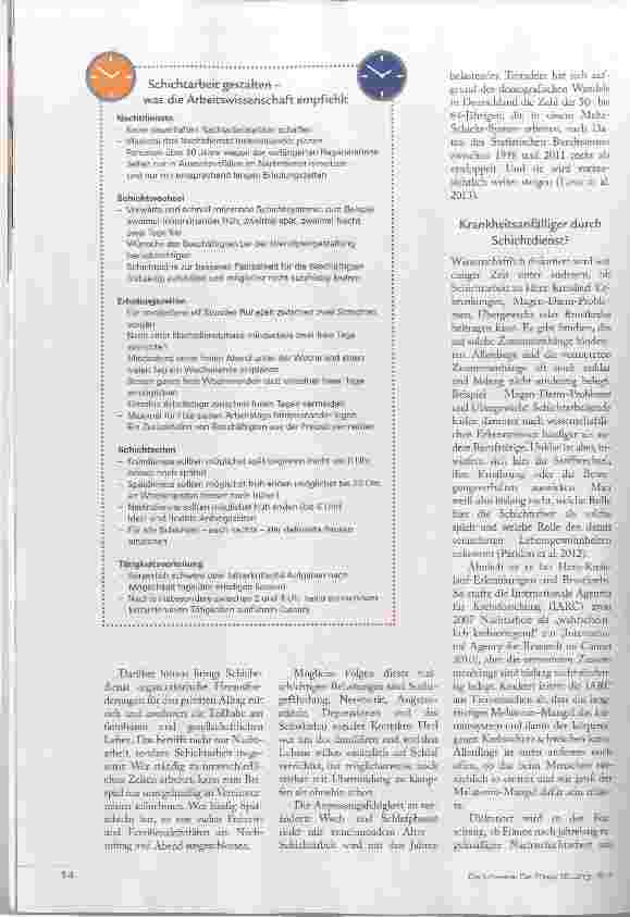 Vorschauseite 2: Gegen die innere Uhr