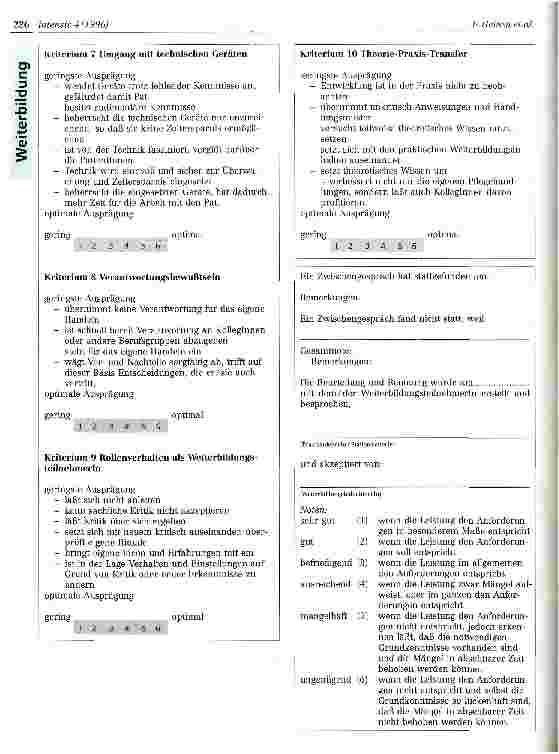 Vorschauseite 4: Bewertung der Praxiseinsätze in der Fachweiterbildung Intensivpflege und Anästhesie