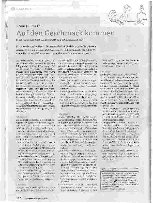 Vorschauseite 1: Von Fall zu Fall: Auf den Geschmack kommen