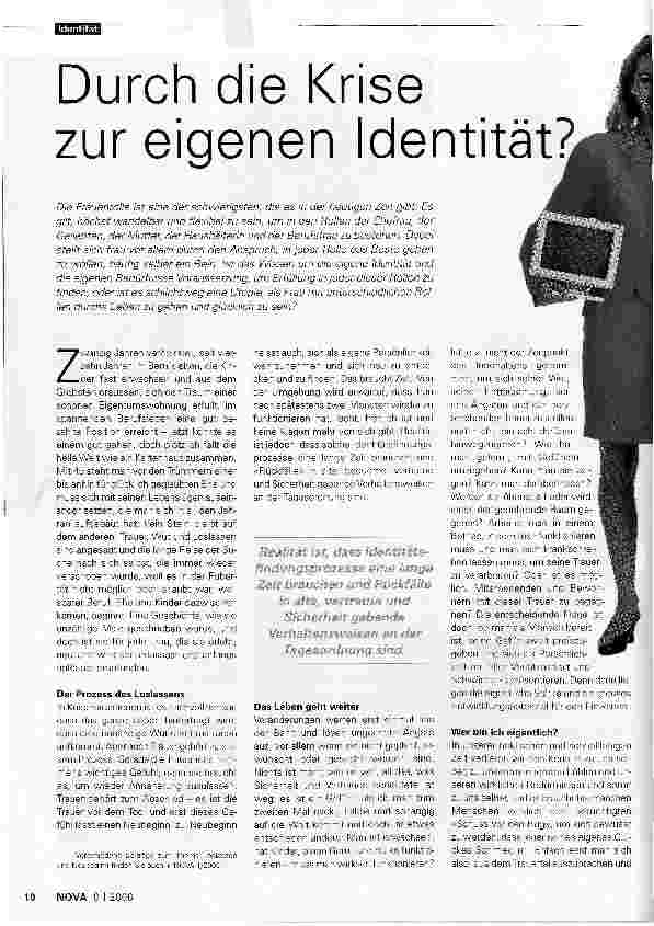 Vorschauseite 1: Durch die Krise zur eigenen Identität?