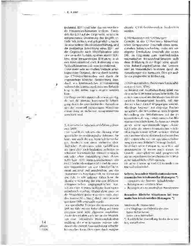 Vorschauseite 4: BEHANDLUNG TRAUMATISCHER INTRAKRANIELLERBLUTUNGEN