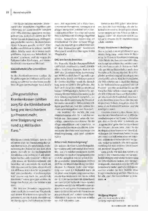 Vorschauseite 3: Ökonomie vor Patientenwohl