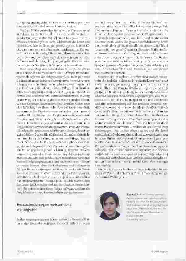Vorschauseite 3: Eine gute Zusammenarbeit im Team ist ihr wichtig