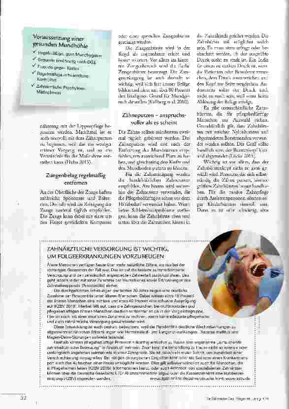 Vorschauseite 3: Mundgesundheit braucht gute Pflege