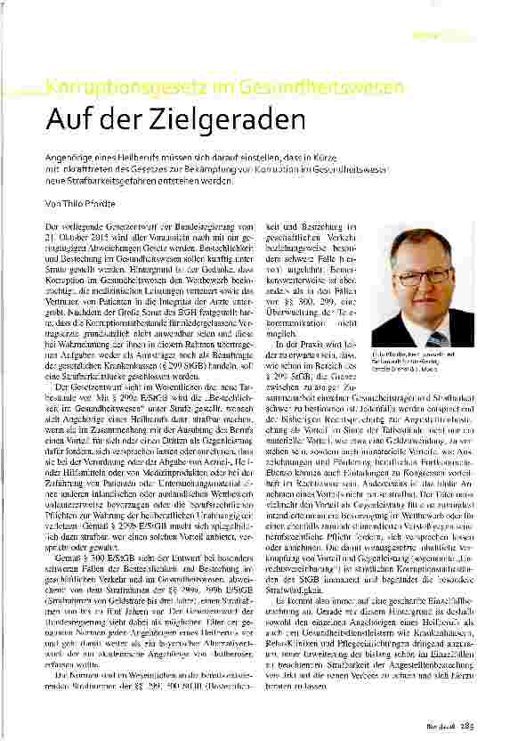 Vorschauseite 1: Auf der Zielgeraden