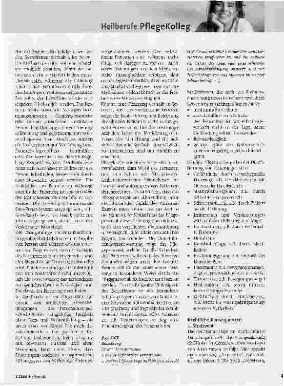Vorschauseite 2: Fixierung in der Pflege -Rechte und Pflichten