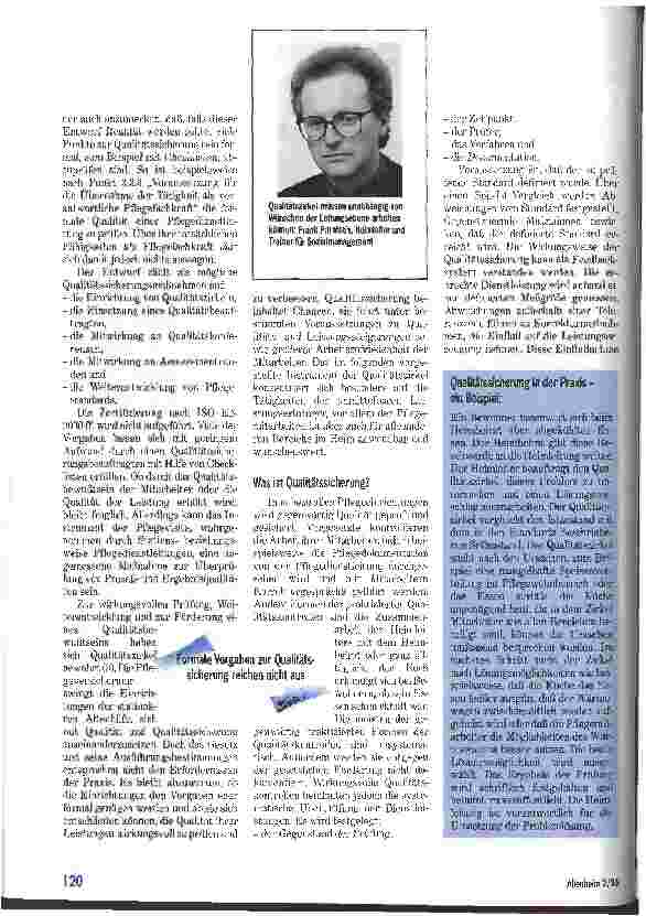 Vorschauseite 2: Qualität kommt aus den Mitarbeitern