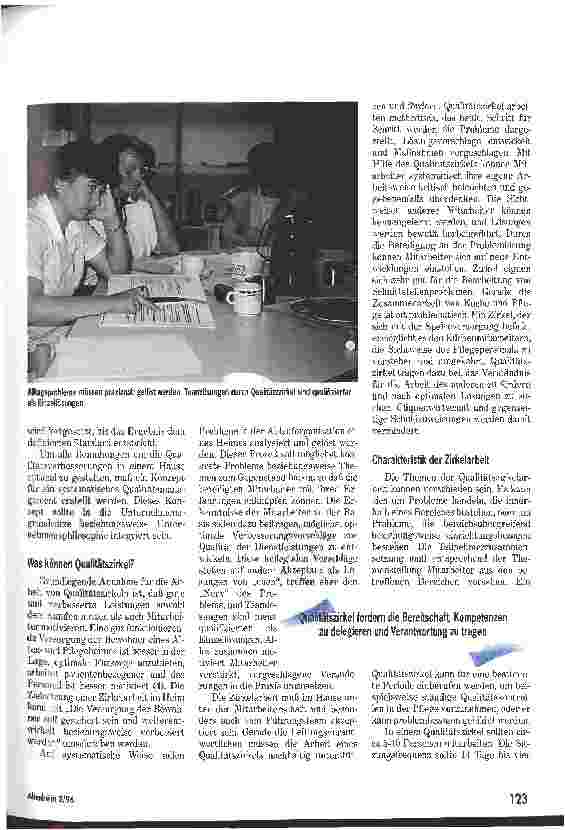Vorschauseite 3: Qualität kommt aus den Mitarbeitern