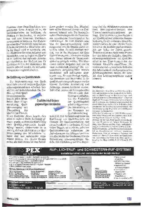 Vorschauseite 5: Qualität kommt aus den Mitarbeitern