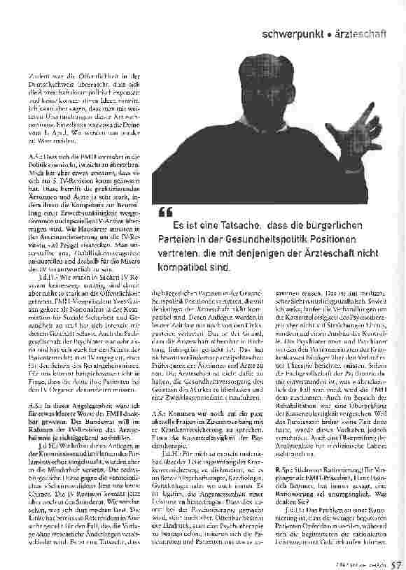 Vorschauseite 4: Rückt die Ärzteschaft politisch nach links?