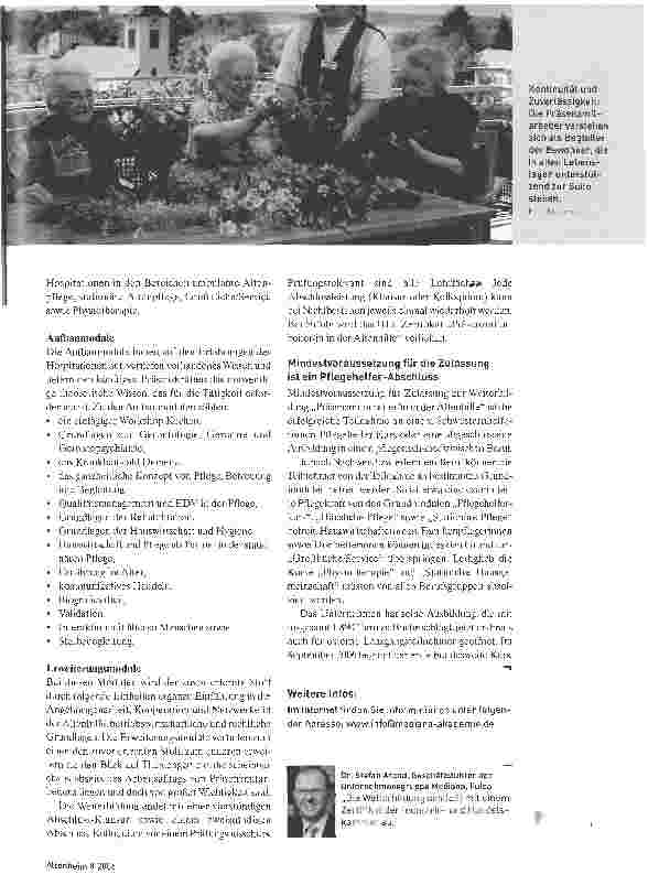 Vorschauseite 2: Präsenzmitarbeiter in der AltenhilfeDen Alltag der Bewohner professionell gestalten