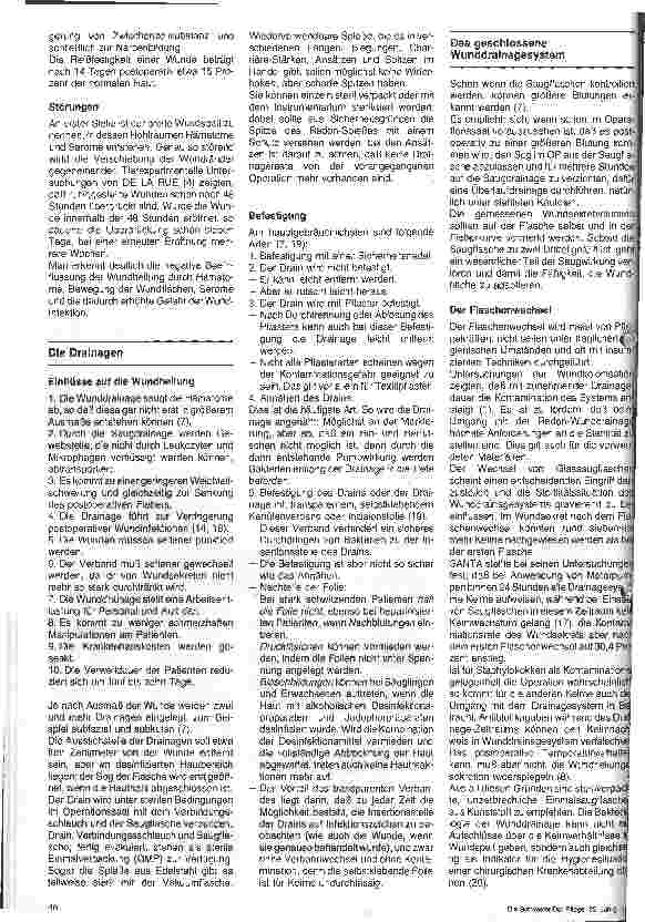 Vorschauseite 2: Wunddrainagen und ihre Handhabung