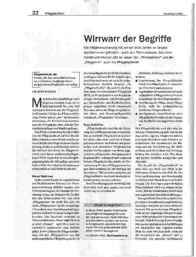 Vorschauseite 1: Wirrwarr der Begriffe